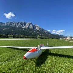 Flugwegposition um 14:36:25: Aufgenommen in der Nähe von Niederöblarn, 8960, Österreich in 612 Meter